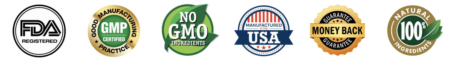 Horsewood FDA registered GMP certified non-GMO trust badges